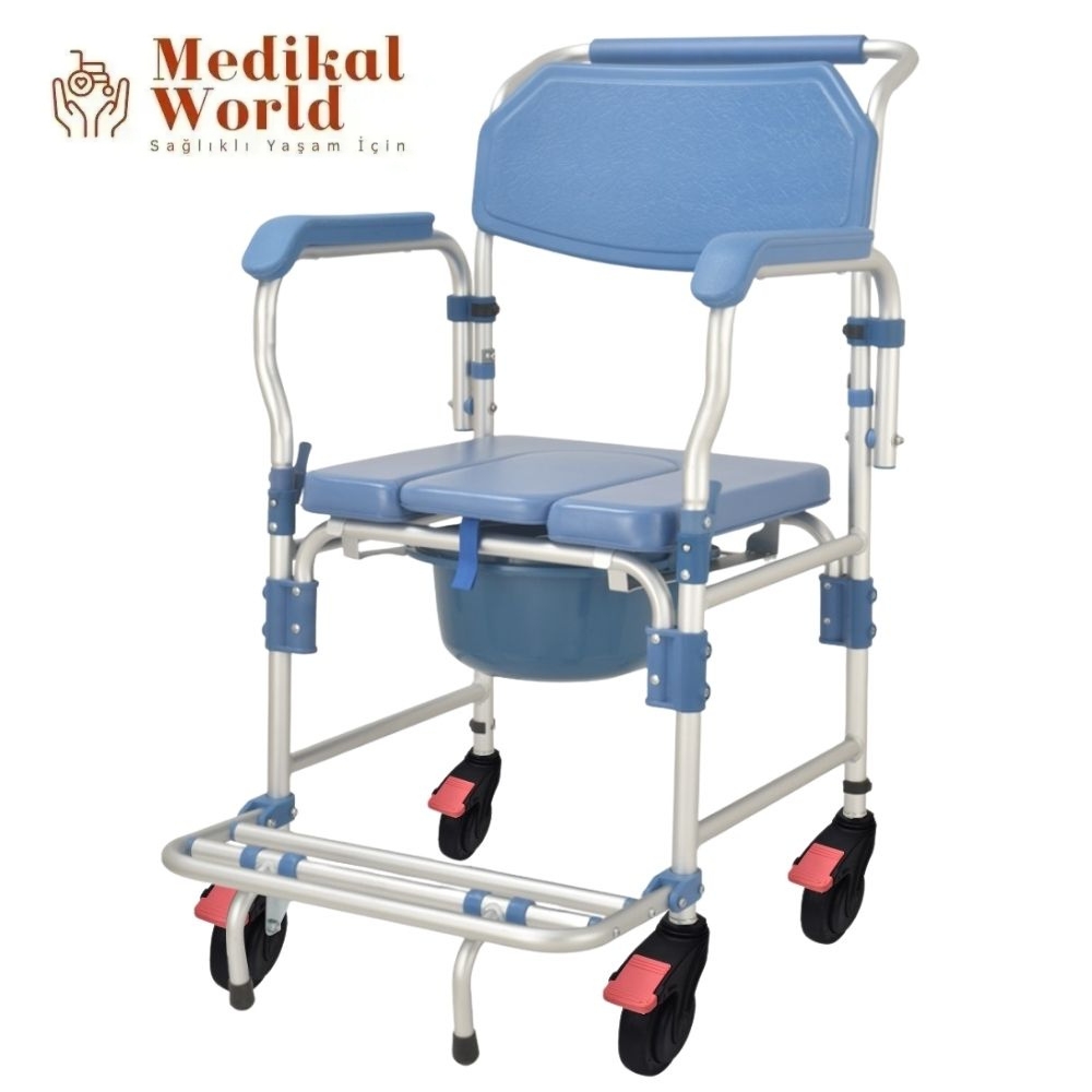 Poylin P610 Alüminyum Banyo Tuvalet Sandalyesi
